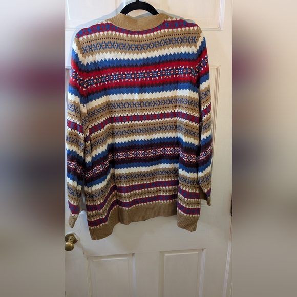 Button-Front Fair Isle Cardigan Lane Bryant 3x NWT - Picture 7 of 9